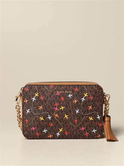 michael kors airplane print bag